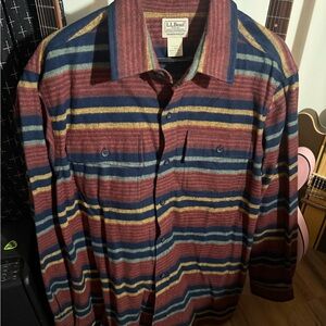 L.L. Bean Men's Multicolor Striped Shirt